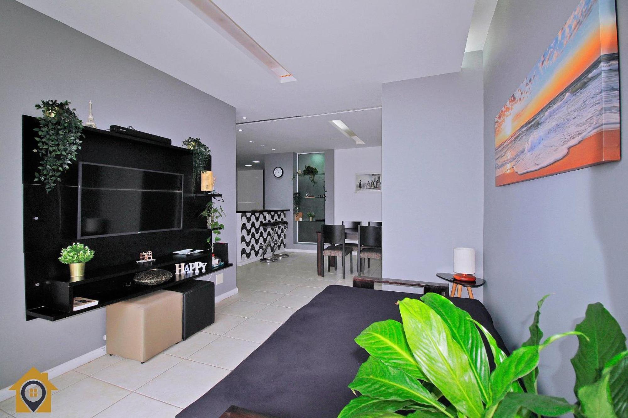 Apartamento Amplo 2 Quartos Com Vista Mar: 300m Da Copacabana Rio de Janeiro