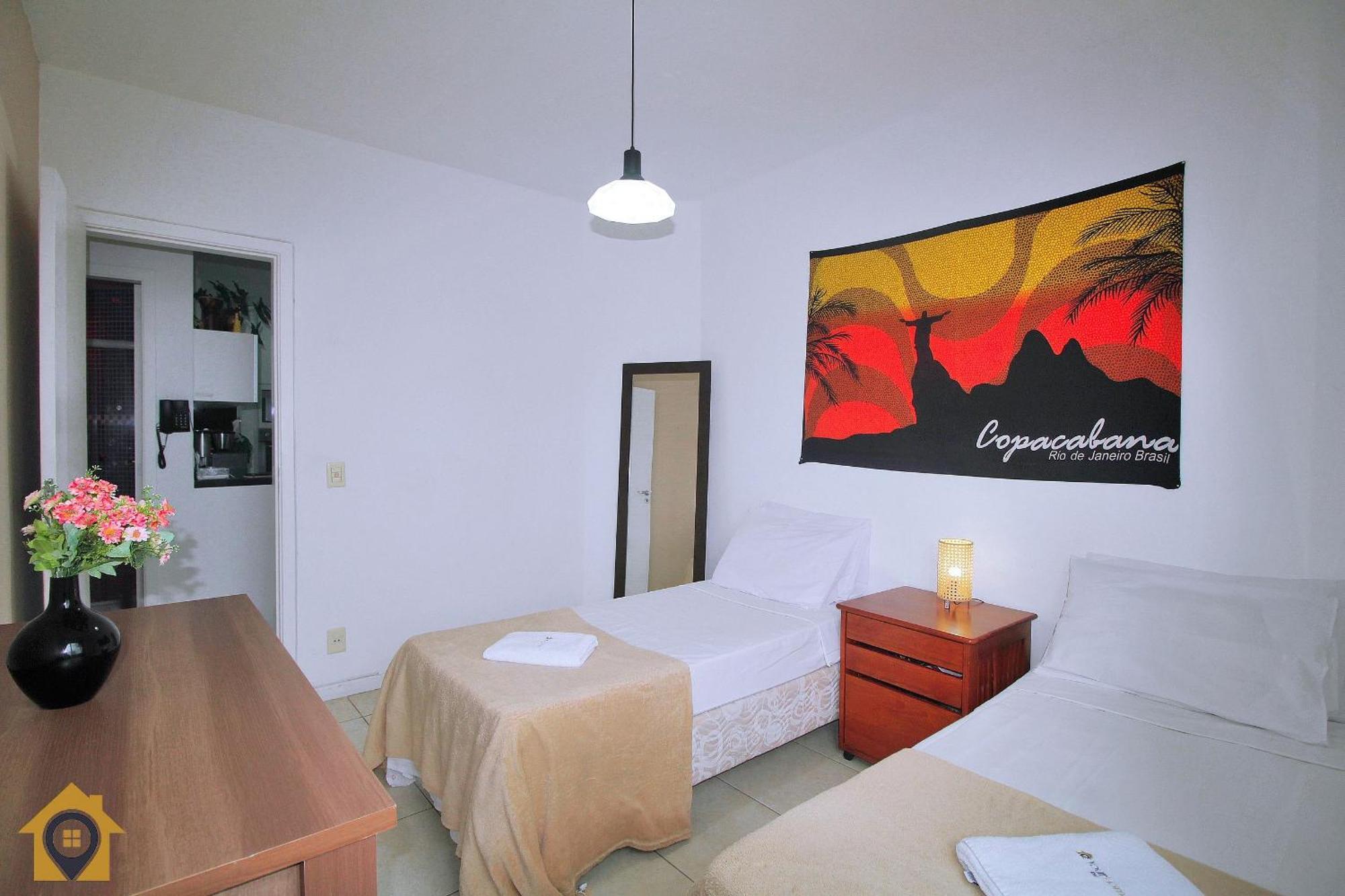 Amplo 2 Quartos Com Vista Mar: 300m Da Copacabana * Rio de Janeiro